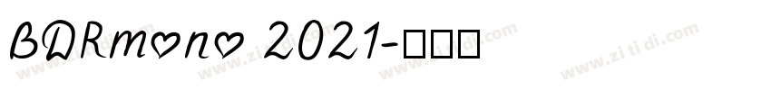 BDRmono 2021字体转换